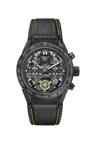 TAG Heuer Carrera Calibre Heuer 02T 45 Chronograph Tourbillon Titanium / Carbon / Nanograph